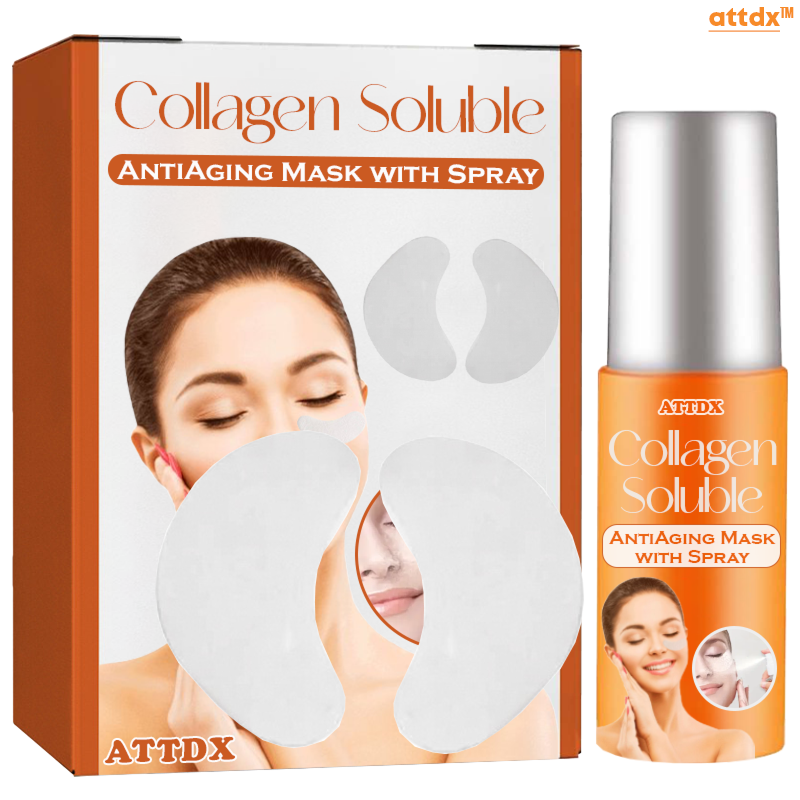 ATTDX Kollagen Löslich Antialterung Maske mit Spray