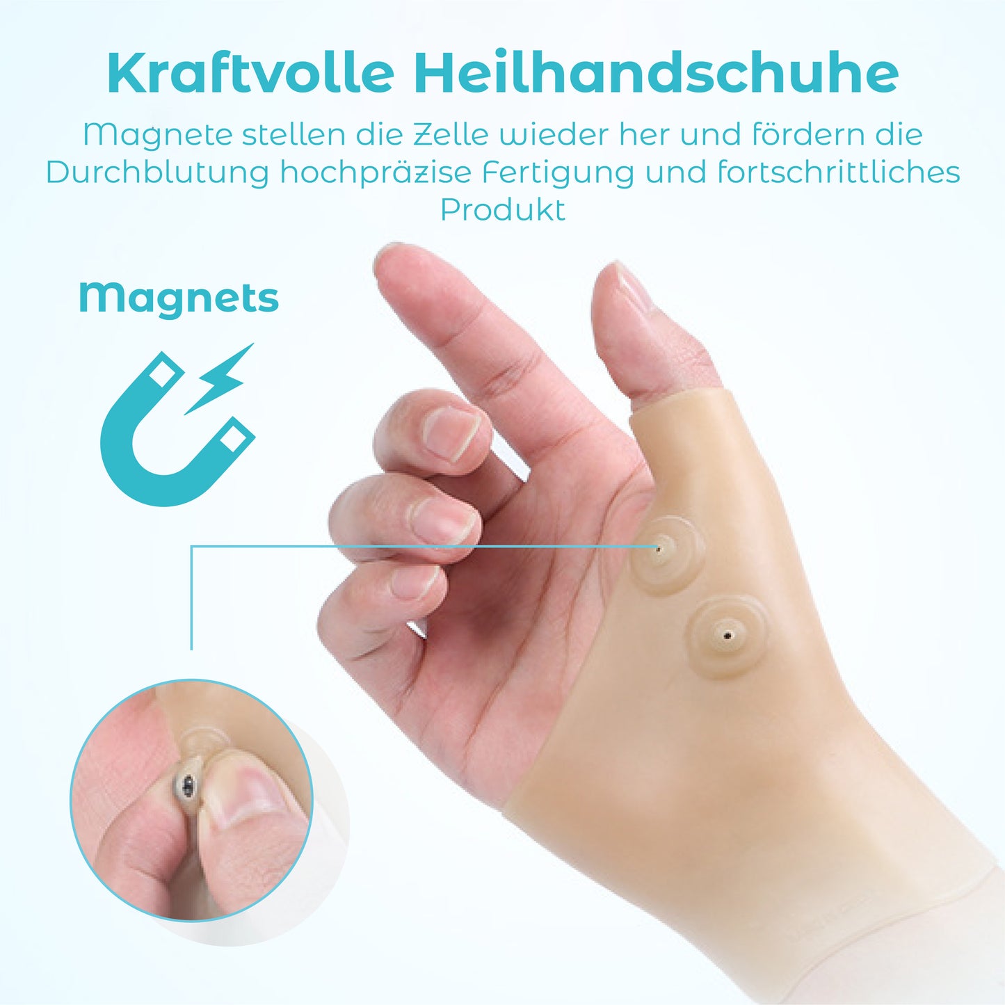 ATTDX MagnetErleichterung Handgelenkschutz Therapie Handschuhe