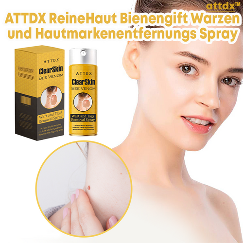 ATTDX 2 ReineHaut Bienengift Warzen und Hautmarkenentfernungs Spray