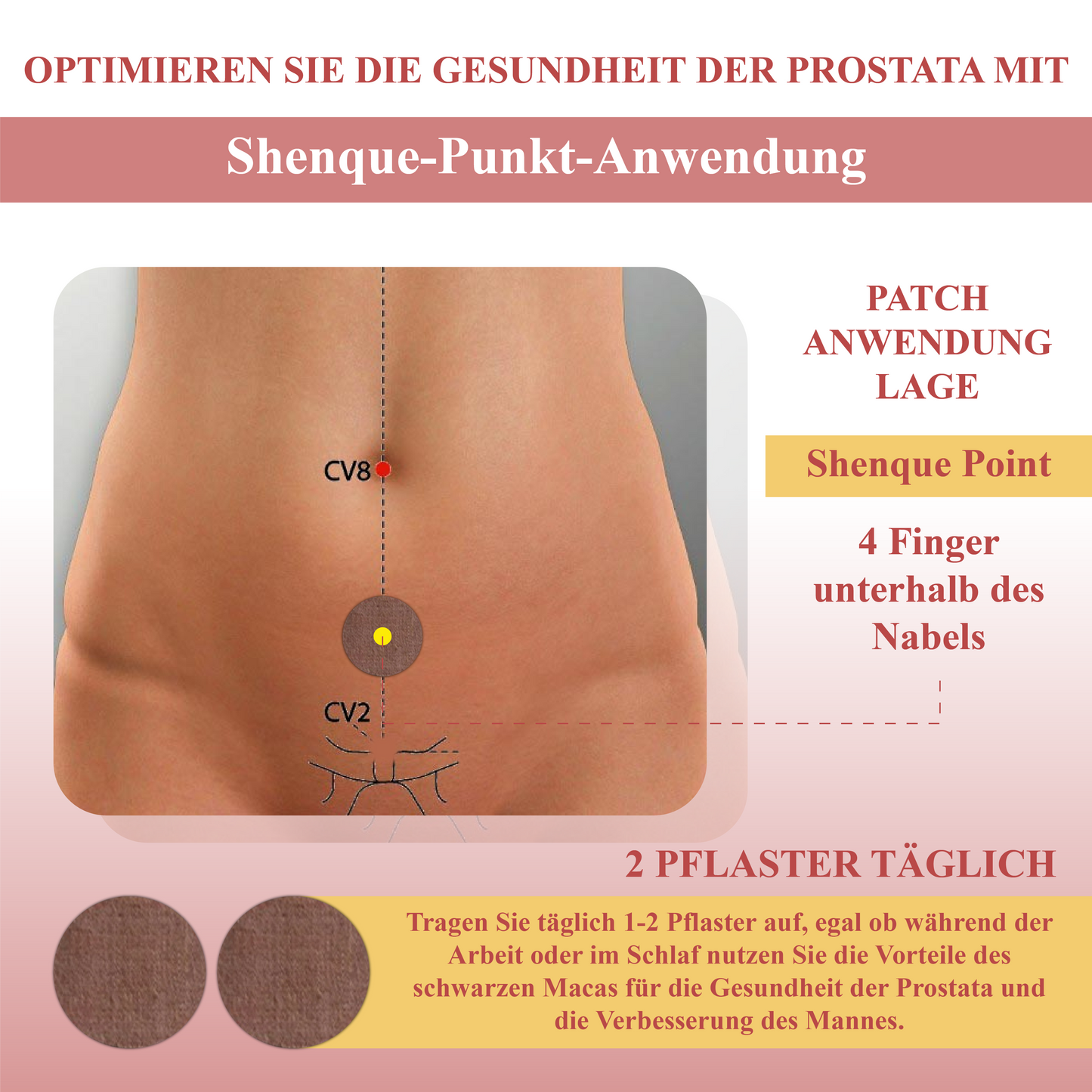 ATTDX™ Prostata Wohlbefinden Schwarze Maca Pflaste