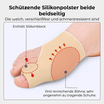 RICPIND Hallux Harmonie Korrekturgurt mit Schutzärmeln