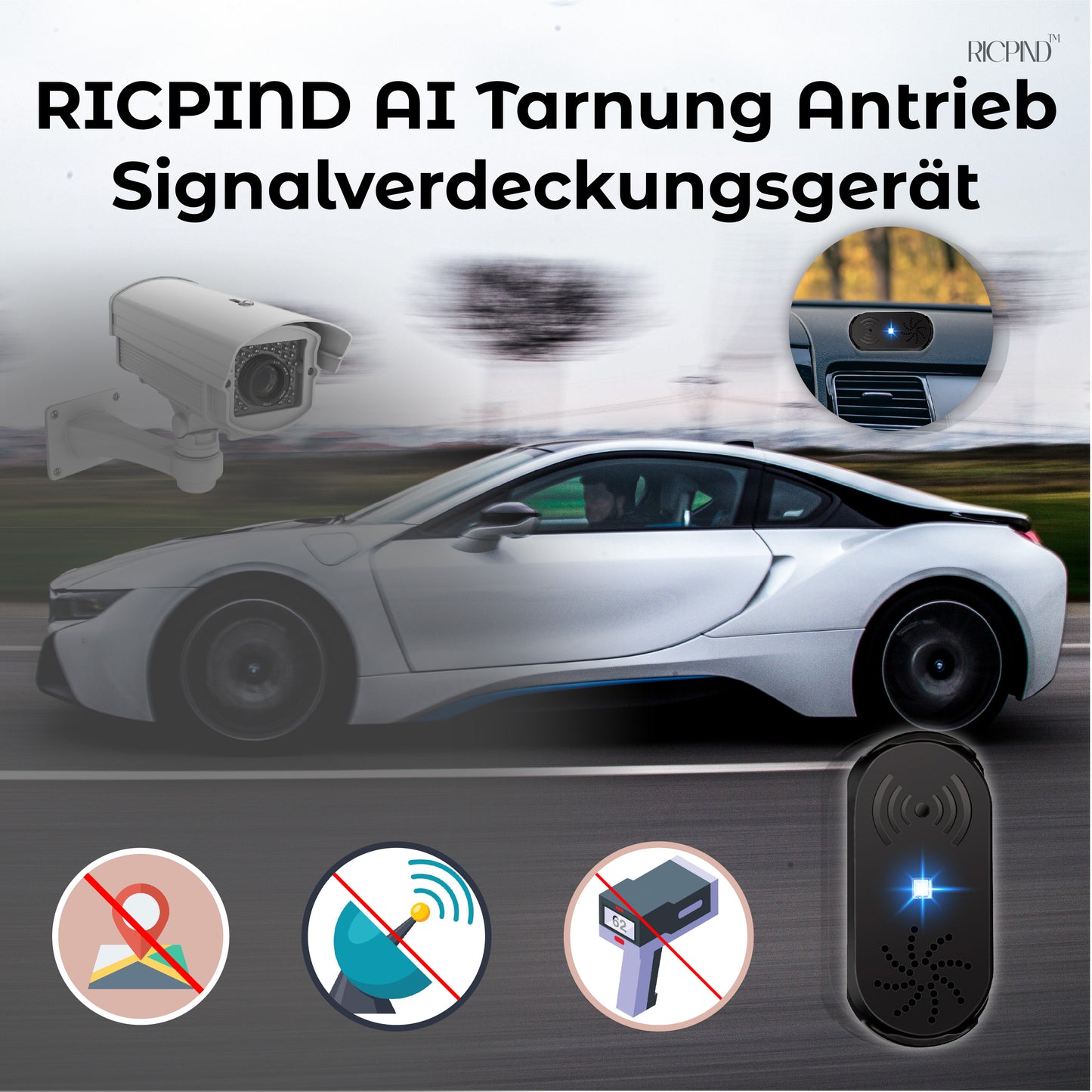 RICPIND AI Tarnung Antrieb Signalverdeckungsgerät