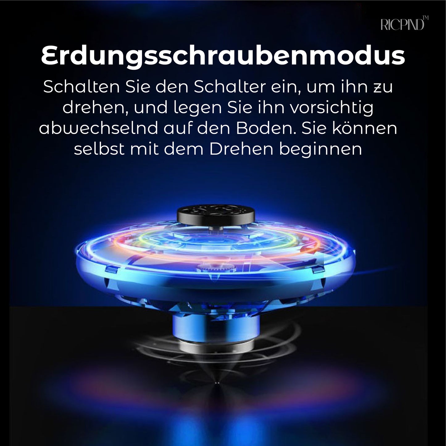 RICPIND Fliegender interaktiver UFO-Spinner