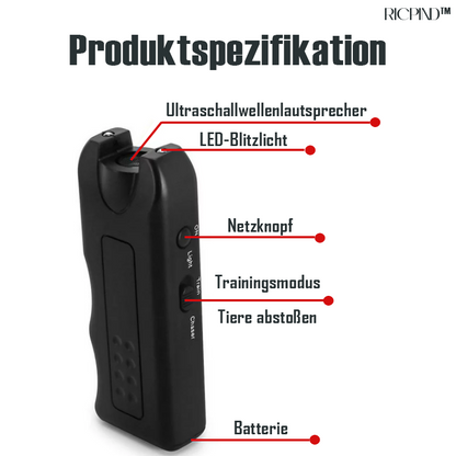 RICPIND Haustier-Puls Sonic Bellen Abschreckung