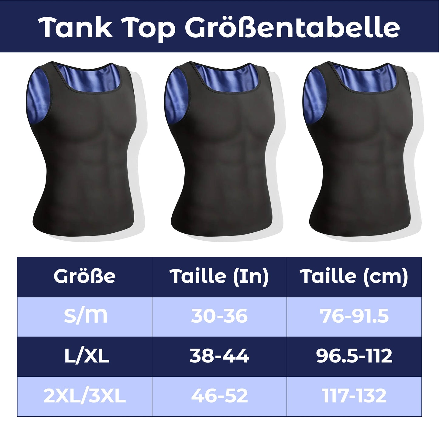 RICPIND Herren Bruststraffung Tanktop