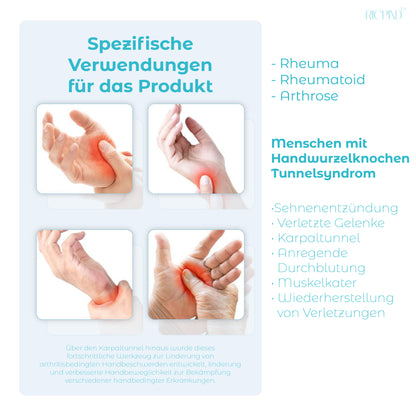 RICPIND Nervenentlastung Karpaltunnel Anti-Arthritis Kompression Fingerlose Handschuhe