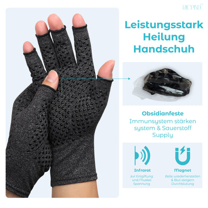 RICPIND Nervenentlastung Karpaltunnel Anti-Arthritis Kompression Fingerlose Handschuhe