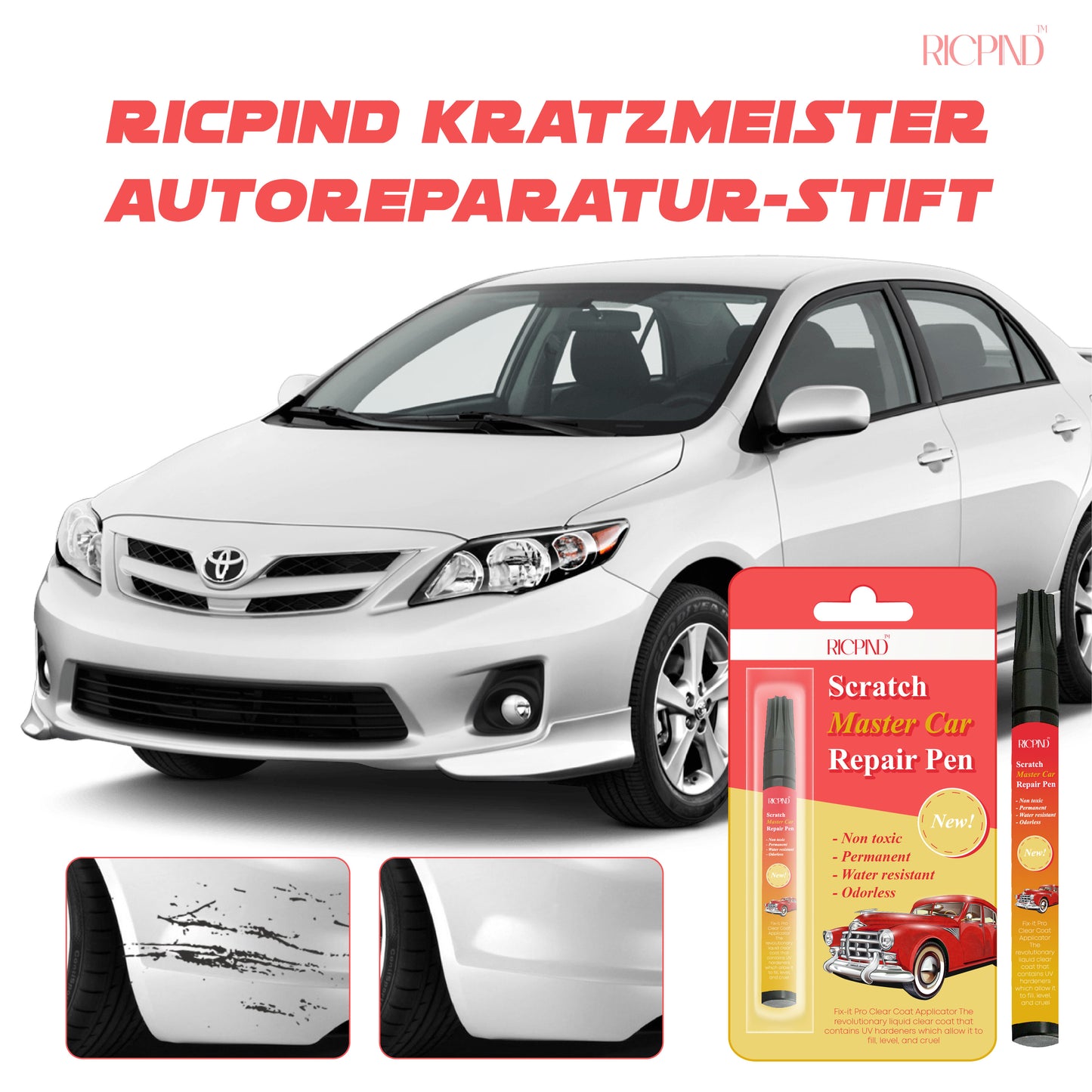 RICPIND Kratzmeister Autoreparatur-Stift