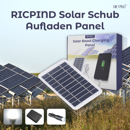 RICPIND Solar Schub Aufladen Panel