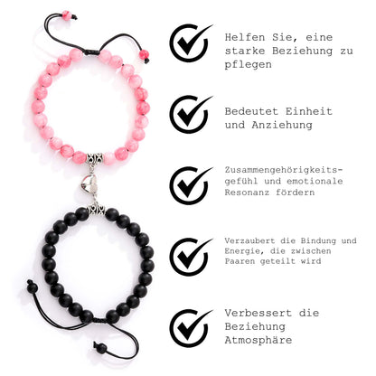 Ricpind LiebeLink Harmonie Magnetisch Verbindung  Armbänder für Paare