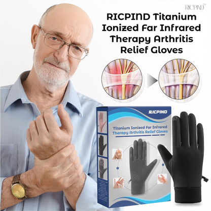 RICPIND Titanium Ionized Far Infrared Therapy ArthritisRelief Gloves