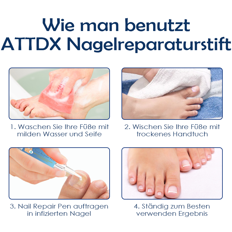 ATTDX Nagel Reparatur Fungus Behandlung Stift