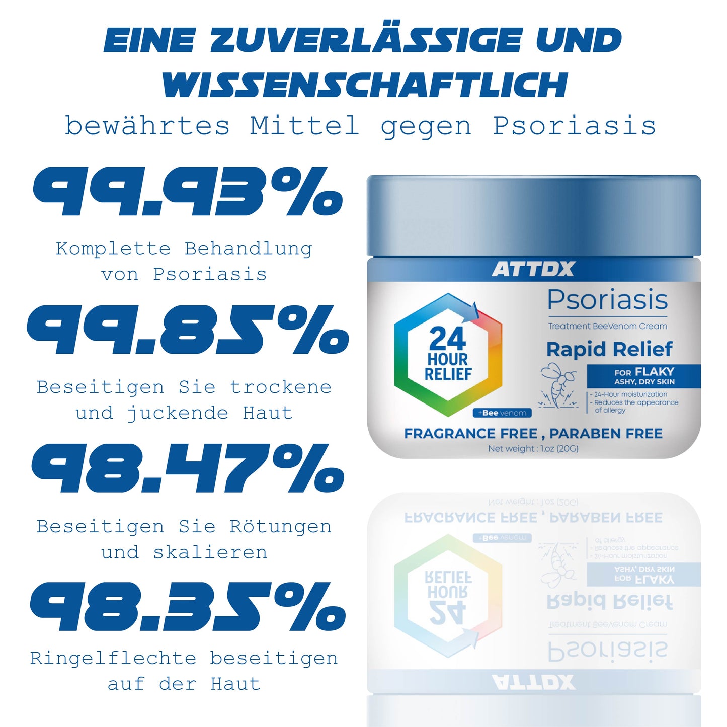 ATTDX Psoriasis Behandlung BieneVenom Creme