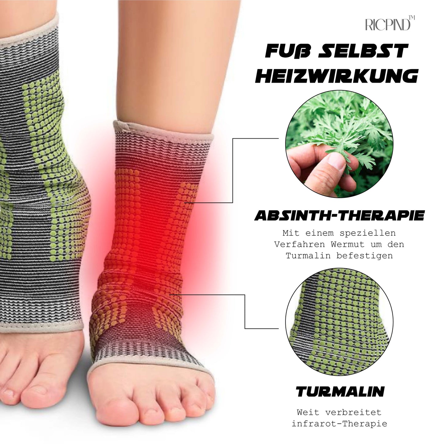 RICPIND AntiÖdeme ThermaEntspannen Komprimierung Socken