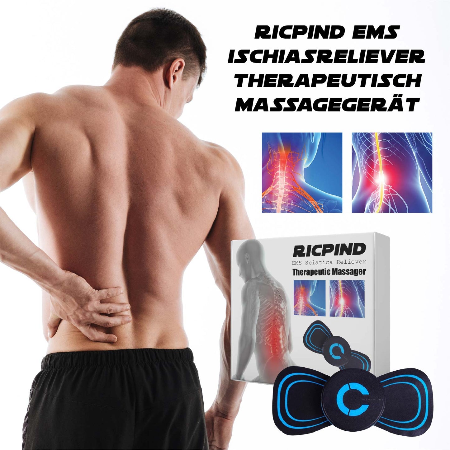 Ricpind EMS IschiasReliever Therapeutisch Massagegerät