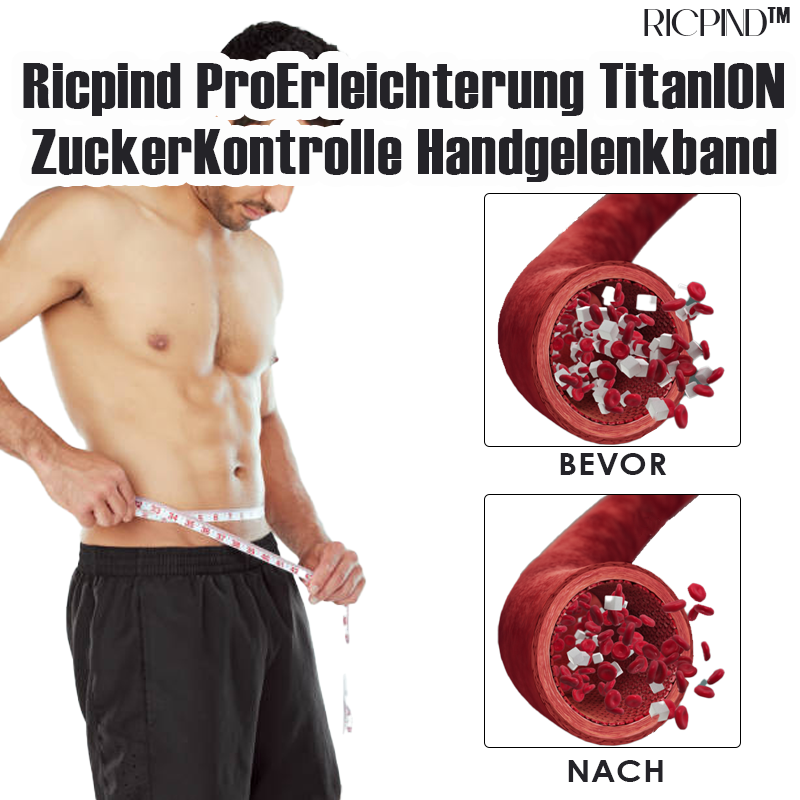 Ricpind ProErleichterung TitanION ZuckerKontrolle Handgelenkband